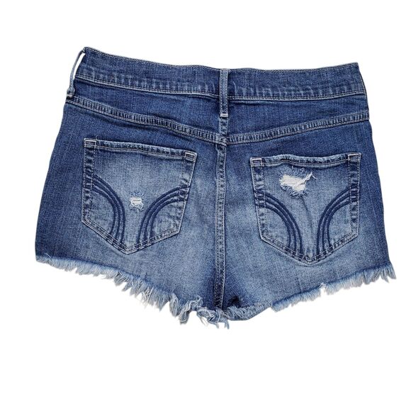 Hollister Jean Shorts Juniors 3 W 26 Tribal Embroidered Detail Bohemian Fringed - Picture 7 of 8